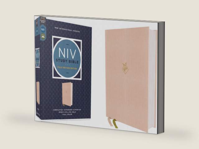 NIV Study Bible, Fully Revised Edition (Study Deeply. Believe Wholeheartedly.), Cloth over Board, Pink, Red Letter, Comfort Print by Zondervan