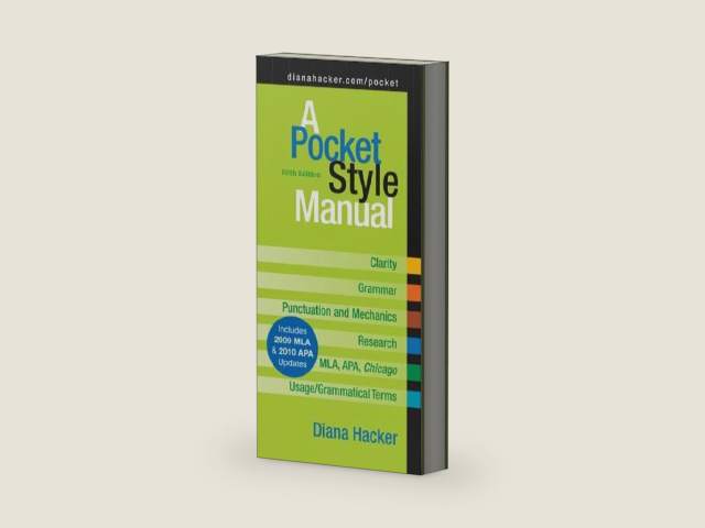 A Pocket Style Manual: Includes 2009 Mla & 2010 Apa Updates by Diana Hacker
