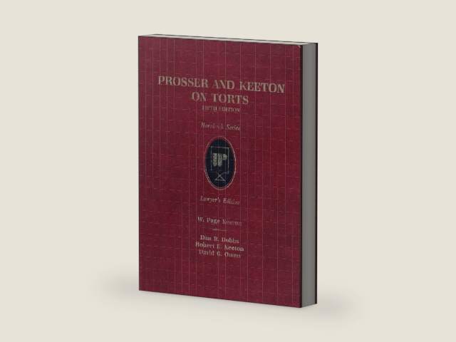 Prosser and Keeton on Torts/With 1988 Pocket Part (Hornbook Series, Lawyers Edition) by William Prosser