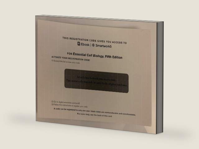 Access card for "Essential Cell Biology 5th edition" by Alberts, includes eBook and InQuizitive registration by Bruce Alberts