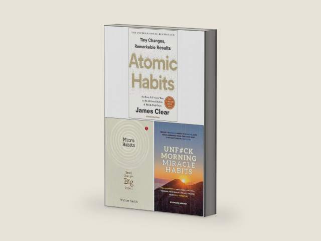 Atomic Habits, Micro Habits Small Changes Big Impact & UnF#ck Morning Miracle Habits 3 Books Collection Set by James Clear