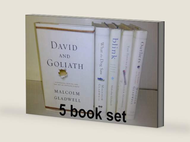Malcolm Galdwell's 5 Book Set: The Tipping Point, Blink, Outliers, What the Dog Saw, David and Goliath by Malcolm Gladwell