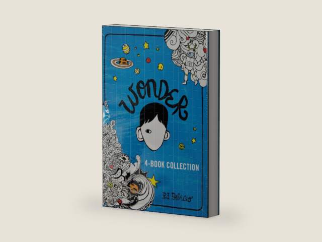 Wonder, Auggie & Me, 365 Days of Wonder, The Wonder Journal, 4-Book Collection by J.J. Palacio (Hardcover) by R.J. Palacio
