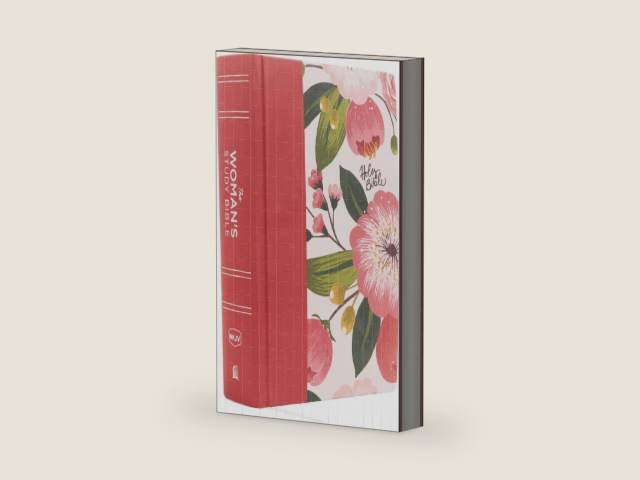 NKJV, The Woman's Study Bible, Cloth over Board, Pink Floral, Red Letter, Full-Color Edition: Receiving God's Truth for Balance, Hope, and Transformation by Thomas Nelson