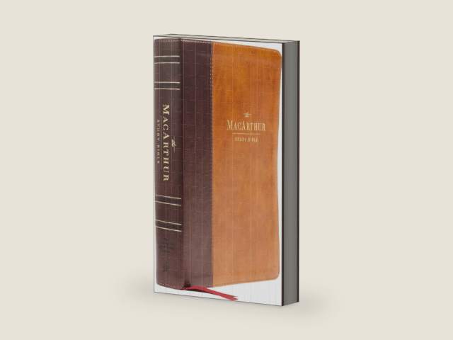 NASB, MacArthur Study Bible, Brown Leathersoft, 1995 Text, Comfort Print: Unleashing God's Truth One Verse at a Time (Holy Bible, New American Standard Bible) by Thomas Nelson