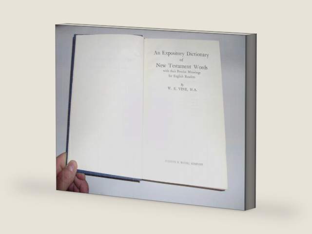 An Expository Dictionary of New Testament Words: With Their Precise Meanings for English Readers by W. E. Vine