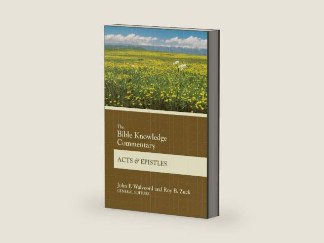 The Bible Knowledge Commentary Acts and Epistles (BK Commentary) by John F. Walvoord
