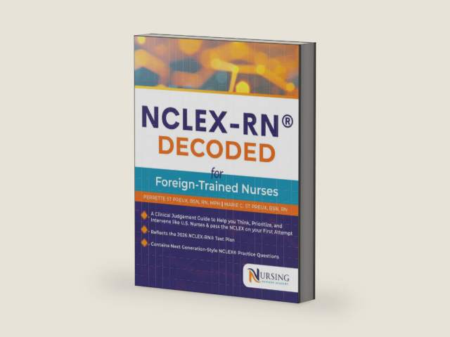 NCLEX-RN®DECODED FOR FOREIGN TRAINED NURSES: Master U.S. Clinical Judgment and NGN Decision Logic to Pass the NCLEX on Your First Attempt by PERRETTE ST PREUX, BSN, RN, MPH