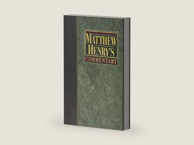 MATTHEW HENRY'S COMMENTARY / Volume 3 (Commentary On The Whole Bible/ Volume 3 Only; Job to Song of Solomon) by Matthew Henry
