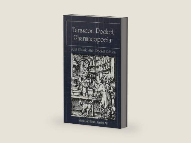Tarascon Pocket Pharmacopoeia 2018 Classic Shirt-Pocket Edition: . by MD FAAEM FACMT FACEP Editor in Chief Richard J. Hamilton
