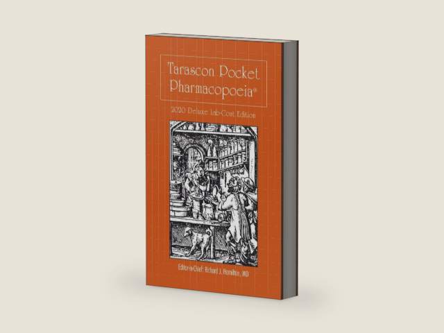 Tarascon Pocket Pharmacopoeia 2020 Deluxe Lab-Coat Edition by MD FAAEM FACMT FACEP Editor in Chief Richard J. Hamilton