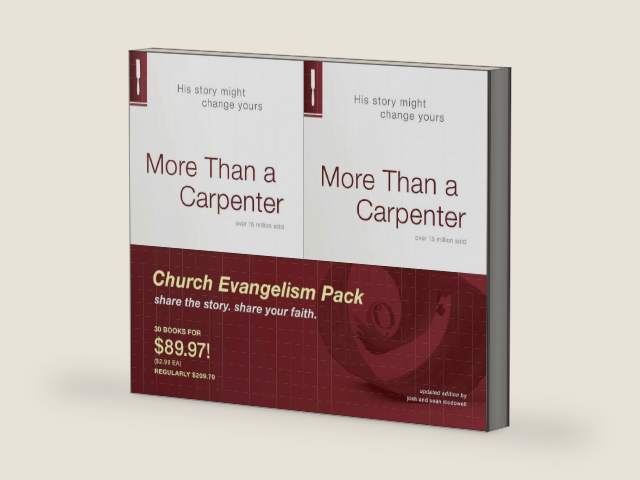 More Than a Carpenter 30 Pack, Church Evangelism Pack 30-Pack by Josh McDowell