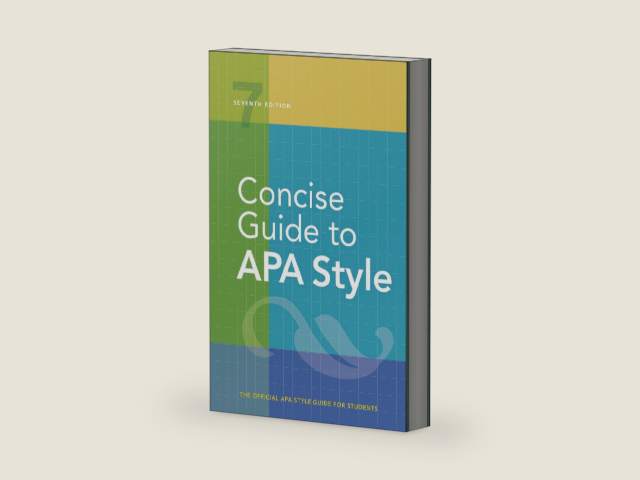 Concise Guide to APA Style: 7th Edition (OFFICIAL) by American Psychological Association