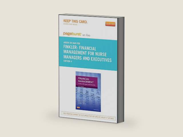 Financial Management for Nurse Managers and Executives - Elsevier eBook on Intel Education Study (Retail Access Card): Financial Management for Nurse ... on Intel Education Study (Retail Access Card) by Cheryl Jones RN PhD