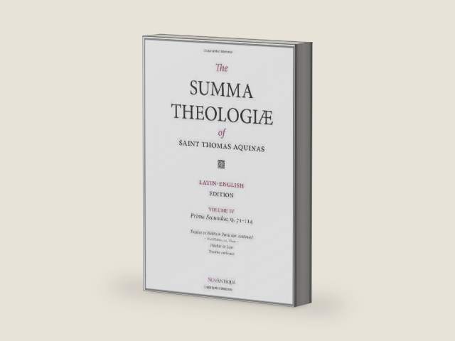 The Summa Theologiae of Saint Thomas Aquinas: Latin-English Edition, Prima Secundae, Q. 71-114 (Volume 4) by St. Thomas Aquinas