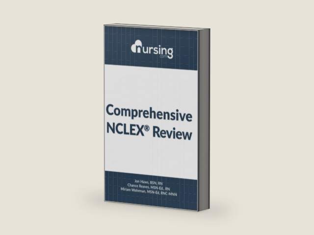 NURSING.com Comprehensive NCLEX Book [458 Pages] (2020, review for nursing students, full-color, content + practice questions + answers + cheat sheets) by Jon Haws