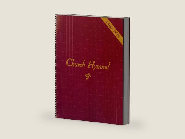 Church Hymnal (Coil Bound Large Print) "Red Back Hymnal" (Large Print - Shape Note Format) by Pathway Music
