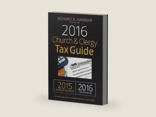 2016 Church & Clergy Tax Guide by Richard Hammer