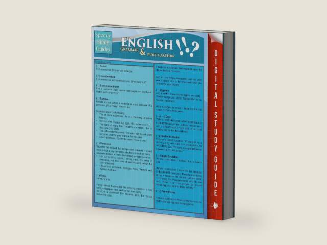 English Grammar & Punctuation (Speedy Study Guides) by Speedy Publishing