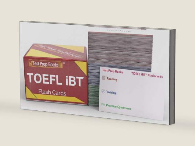 TOEFL iBT Study Cards: TOEFL Preparation 2026-2027 with Practice Test Questions [Full Color Cards] by Test Prep Books