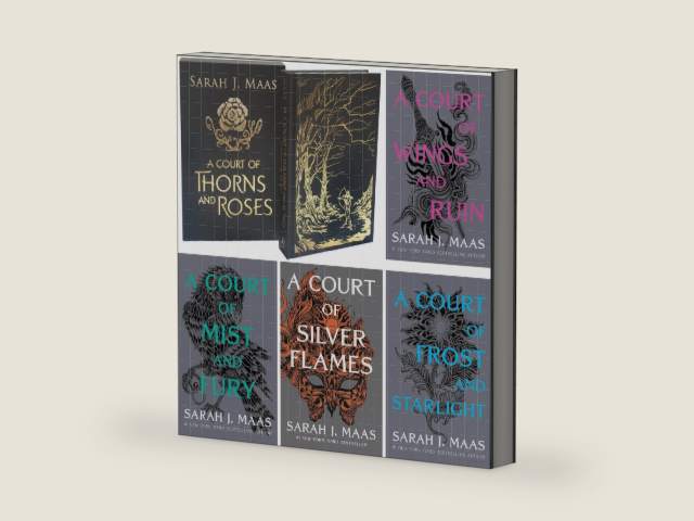 A Court of Thorns and Roses 1-5 Series. A Court of Thorns and Roses, Mist and Fury, Wings and Ruin, Frost and Starlight, Silver Flames. by Sarah J. Maas