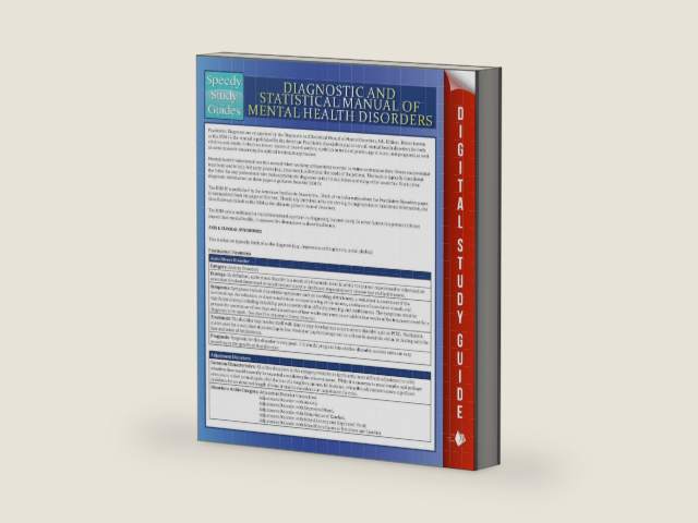 Diagnostic and Statistical Manual of Mental Health Disorders: Speedy Study Guides by Speedy Publishing
