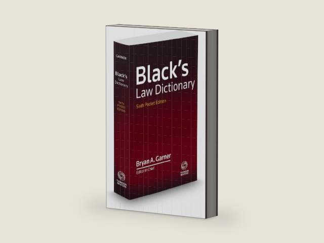 Black's Law Dictionary, Pocket Edition, 6th by Bryan A. Garner