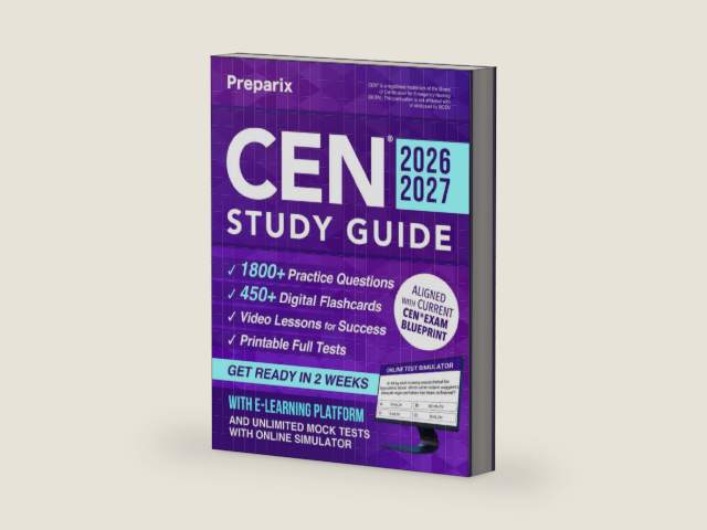 CEN® Study Guide: Your Emergency Nursing Certification Companion with Real Case Scenarios, Smart Study Methods, Digital Exam Simulations, and Mindset Strategies by Preparix
