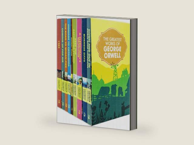 The Greatest Works of George Orwell 9 Books Set (Homage to Catalonia, Burmese Days, 1984, Animal Farm, The Road to Wigan Pier, Down and Out in Paris and London) by George Orwell
