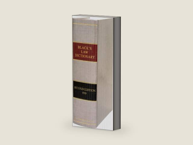 Black's Law Dictionary: Second Edition by Henry Campbell Black