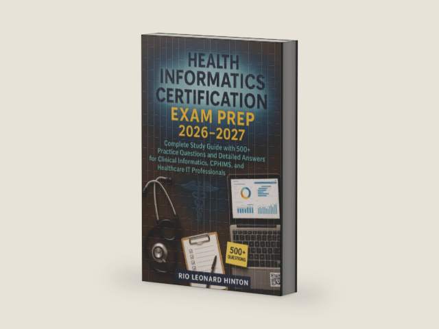 Health Informatics Certification Exam Prep 2026-2027: Complete Study Guide with 500+ Practice Questions and Detailed Answers for Clinical Informatics, CPHIMS, and Healthcare IT Professionals by Rio Leonard Hinton