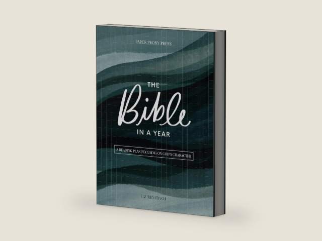 The Bible in a Year: A Guided Bible Study Reading Plan to Read the Bible in 52 Weeks (Premium Hardcover Keepsake Edition) by Lauren Ibach