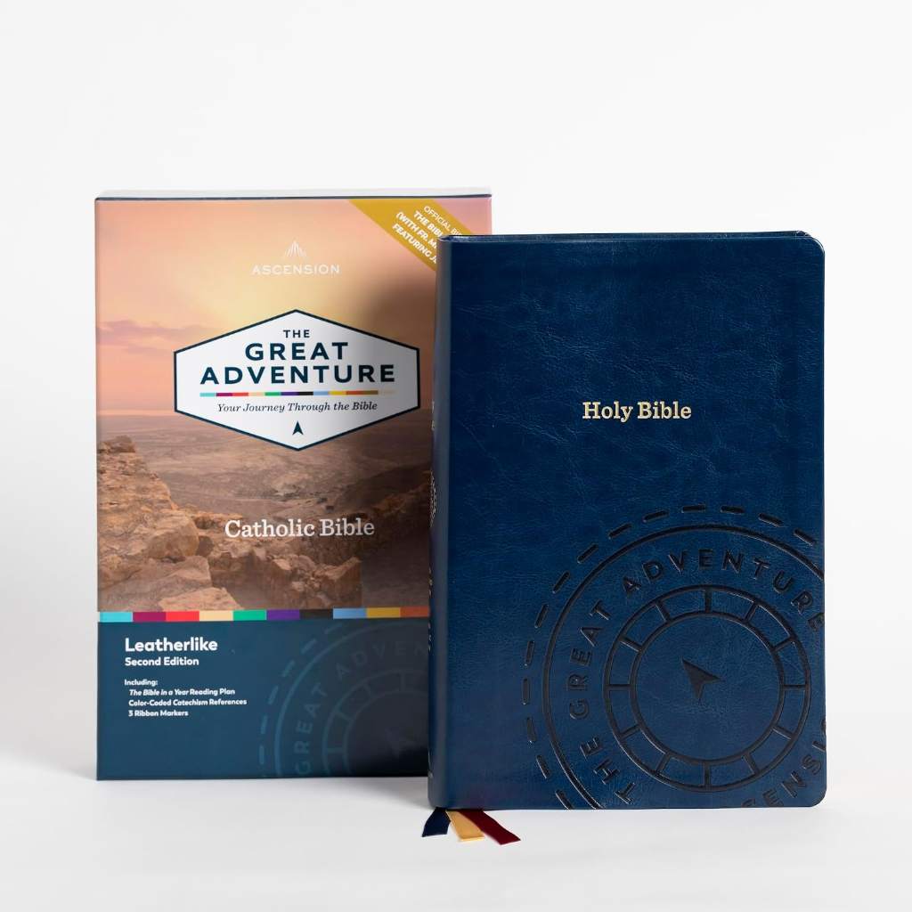 The Great Adventure Catholic Bible, Second Edition (Leatherlike) | RSV-2CE, Complete Catholic Bible, Bible Timeline® Learning System, Bible in a Year™ Reading Plan, Charts, Maps, & Articles by Jeff Cavins