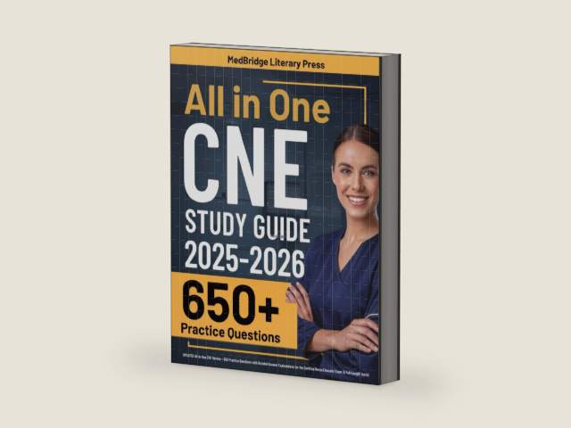 CNE Exam Prep: UPDATED All-in-One CNE Review + 650 Practice Questions with Detailed Answer Explanations for the Certified Nurse Educator Exam (5 Full-Length Tests) by MedBridge Literary Press