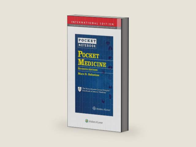 Pocket Medicine: The Massachusetts General Hospital Handbook of Internal Medicine Int Ed by Dr. Marc S Sabatine MD