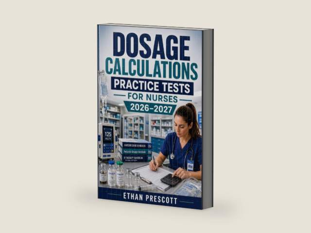 Dosage Calculations Practice Tests for Nurses 2026–2027: Nursing Drug Calculation Workbook with IV Flow Rates, Pediatric Dosages, and Medication Administration Exercises by Ethan Prescott
