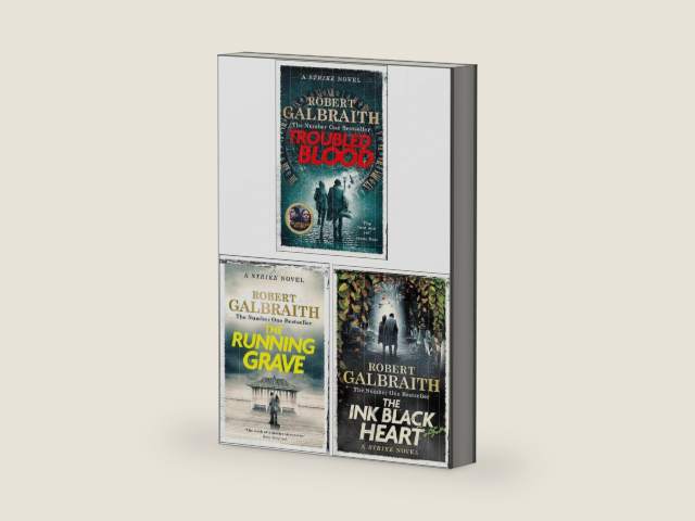 Robert Galbraith 3 Books Collection Set (Troubled Blood, The Ink Black Heart & The Running Grave) by Robert Galbraith