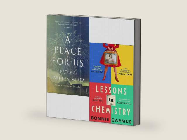 Lessons in Chemistry By Bonnie Garmus, A Place for Us By Fatima Farheen Mirza 2 Books Collection Set by Bonnie Garmus