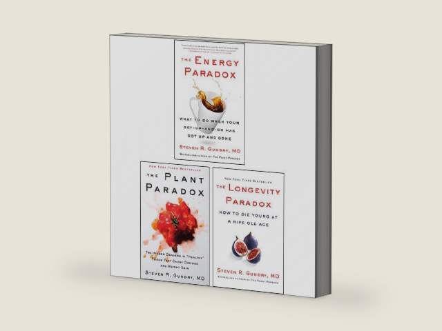 Dr. Steven R Gundry MD 3 Books Collection Set (The Plant Paradox, The Longevity Paradox & The Energy Paradox) by Dr. Steven R Gundry