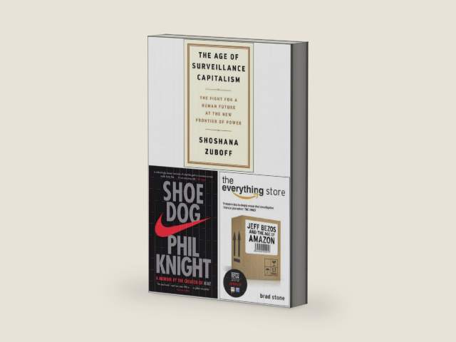 The Age of Surveillance Capitalism [Hardcover], Shoe Dog, The Everything Store 3 Books Collection Set by Shoshana Zuboff