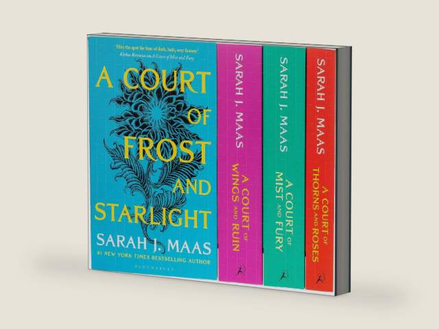 A Court of Thorns and Roses Series Sarah J. Maas 4 Books Collection Set (A Court of Thorns and Roses, A Court of Mist and Fury, A Court of Wings and Ruin, A Court of Frost and Starlight) by Sarah J. Maas