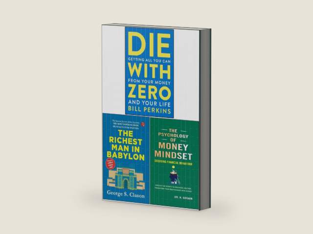 Die with Zero, The Richest Man in Babylon & The Psychology of Money Mindset 3 Books Collection Set by Bill Perkins