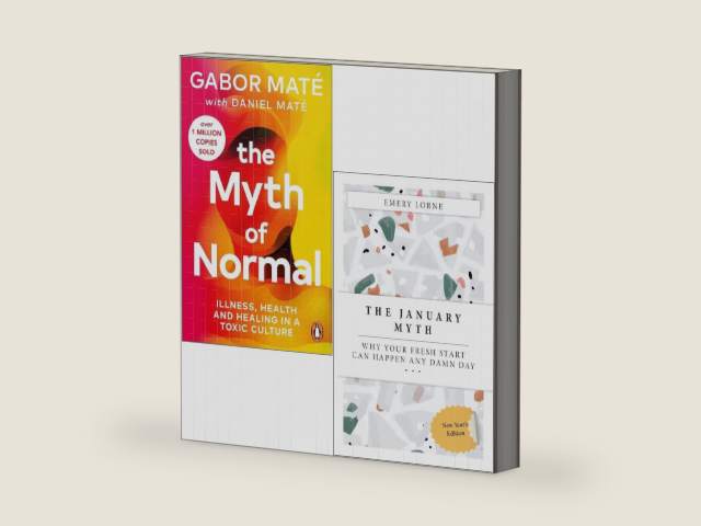 The Myth of Normal by Gabor Maté & The January Myth by Emery Lorne 2 Books Collection Set by Gabor Maté Daniel Maté