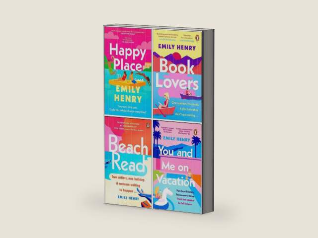 Emily Henry Collection 4 Books Set (Happy Place, Book Lovers, Beach Read, You and Me on Vacation) by Format: Paperback