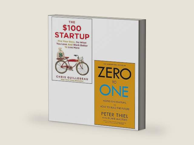 The $100 Startup By Chris Guillebeau and Zero to One By Blake Masters, Peter Thiel 2 Books Collection Set by Chris Guillebeau