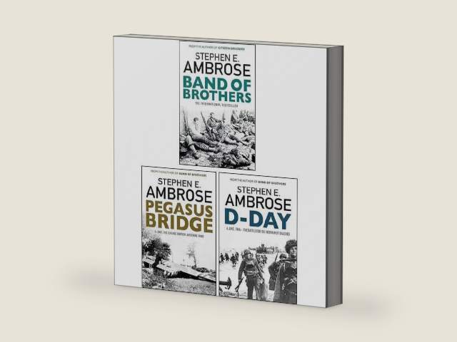 Stephen E. Ambrose 3 Books Collection Set (D-Day, Band of Brothers and Pegasus Bridge) by Stephen E Ambrose