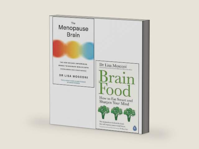 Dr. Lisa Mosconi 2 Books Collection Set (Brain Food, The Menopause Brain) by Dr Lisa Mosconi