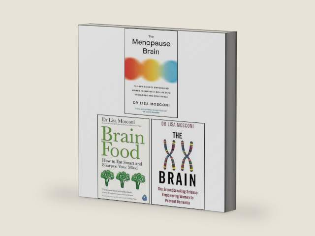 Dr. Lisa Mosconi 3 Books Collection Set (Brain Food, The XX Brain, The Menopause Brain) by Dr. Lisa Mosconi