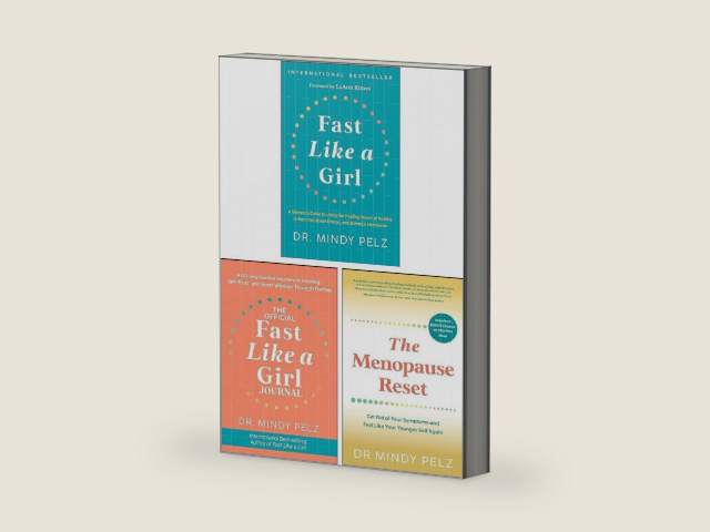 Dr. Mindy Pelz 3 Books Collection Set (The Official Fast Like a Girl Journal, Fast Like a Girl & The Menopause Reset) by Mindy Pelz