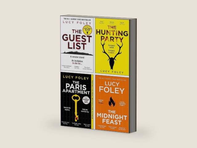 Lucy Foley 4 Books Collection Set (The Midnight Feast, The Paris Apartment, The Hunting Party & The Guest List) by Lucy Foley